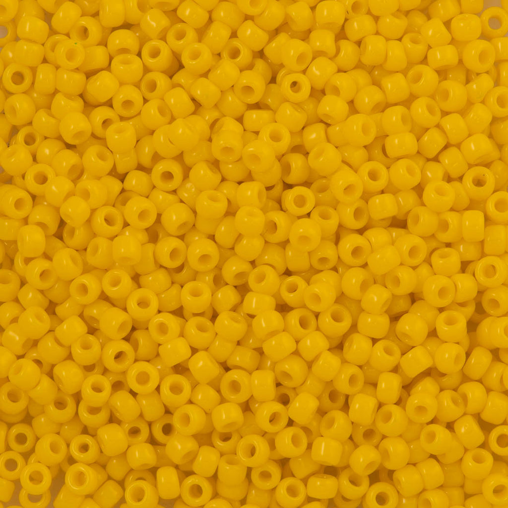 Toho Round Seed Bead 8/0 Opaque Medium Yellow (42B)