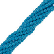 100 Czech Fire Polished 4mm Round Bead Opaque Blue Turquoise (63050)