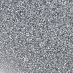 Miyuki Delica Seed Bead 11/0 Inside Dyed Color Crystal Silver 2-inch Tube DB271