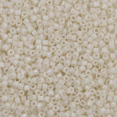 Miyuki Delica Seed Bead 15/0 Opaque Alabaster Glazed Luster DBS211