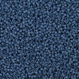 Miyuki Delica Seed Bead 11/0 Matte Glazed Luster Opaque Steel Blue  2-inch Tube DB2408