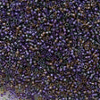 Miyuki Delica Seed Bead 11/0 Inside Color Lined Violet Dusk Mix  2-inch Tube DB991