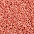Miyuki Delica Seed Bead 11/0 Dyed Opaque Peach 2-inch Tube DB1363