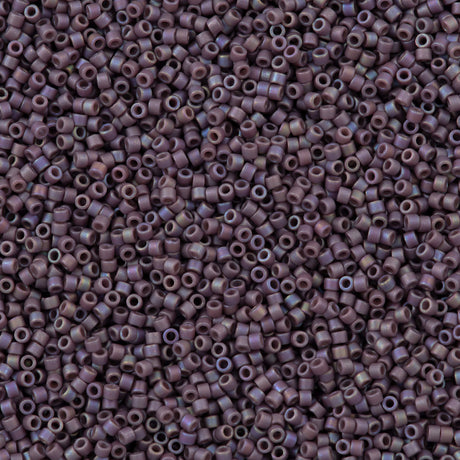 Miyuki Delica Seed Bead 11/0 Matte Opaque Glazed Sea Lavender AB 2-inch Tube DB2322
