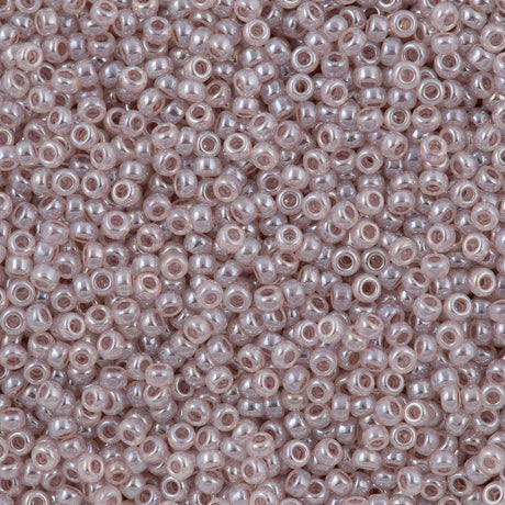 50g Miyuki Round Seed Bead 11/0 Light Amethyst Ceylon (542)
