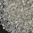 Miyuki 3mm Bugle Bead Silver Lined Crystal 5-inch Tube (1)