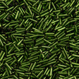 Miyuki 6mm Bugle Bead Silver Lined Olive 5-inch Tube (26)