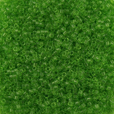 Miyuki Delica Seed Bead 11/0 Transparent Apple Green 2-inch Tube DB1106