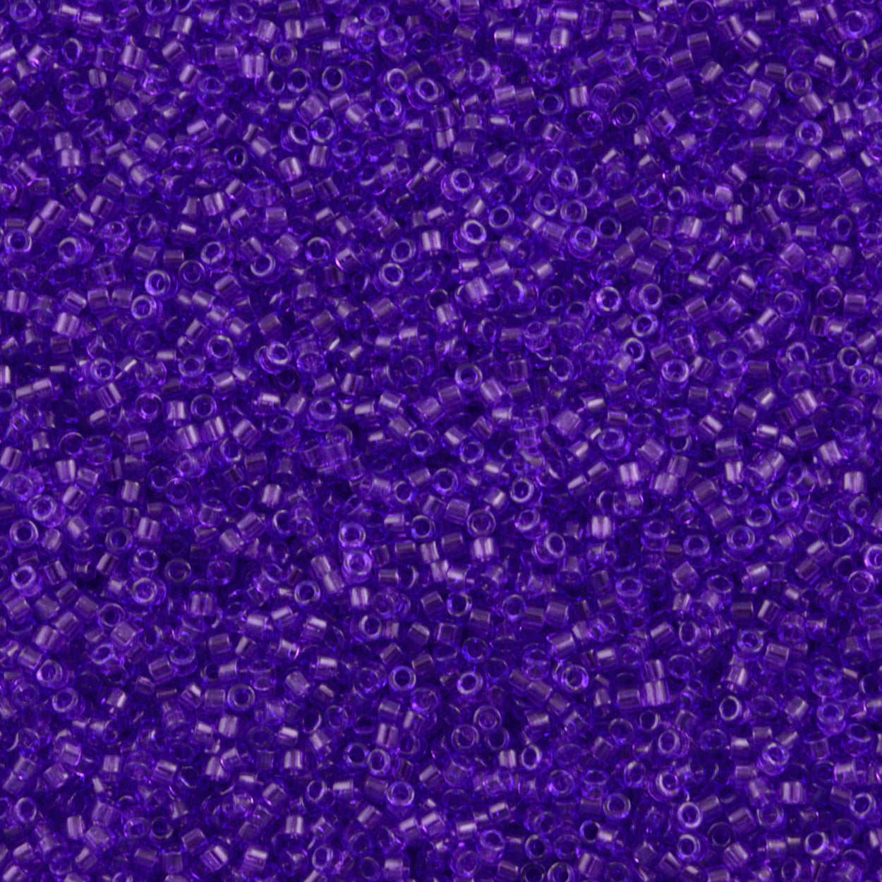 iPhone - Miyuki Miyuki Delica Seed Bead 11/0 Transparent Dyed Purple 2-inch Tube