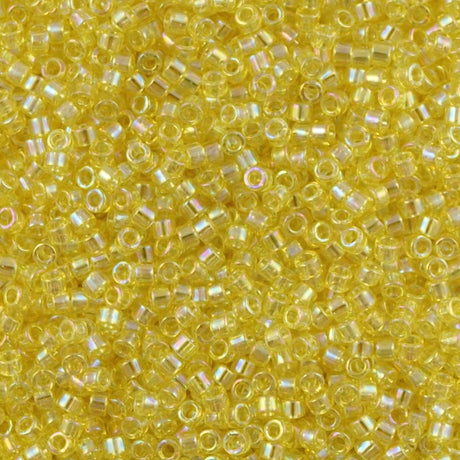 Miyuki Delica Seed Bead 10/0 Transparent Yellow AB 5g DBM171