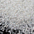 Miyuki Delica Seed Bead 11/0 Opaque White AB 2-inch Tube DB202