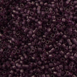 Miyuki Delica Seed Bead 11/0 Matte Transparent Dark Amethyst 2-inch Tube DB782