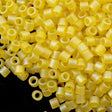 Miyuki Delica Seed Bead 8/0 Transparent Matte Yellow AB 6.7g Tube DBL854