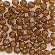 24 Preciosa Czech Crystal 4mm MC Round Bead Smoked Topaz 10220