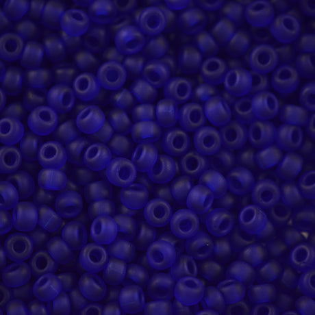 Miyuki Round Seed Bead 6/0 Matte Cobalt 20g Tube (151F)