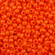 Miyuki Round Seed Bead 6/0 Opaque Orange 20g Tube (406)