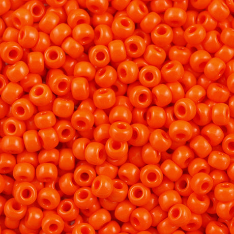 Miyuki Round Seed Bead 6/0 Opaque Orange 20g Tube (406)