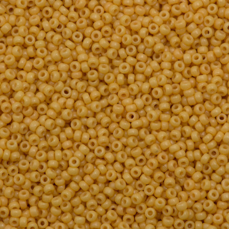 Miyuki Round Seed Bead 8/0 Duracoat Dyed Opaque Banana 22g Tube (4452)