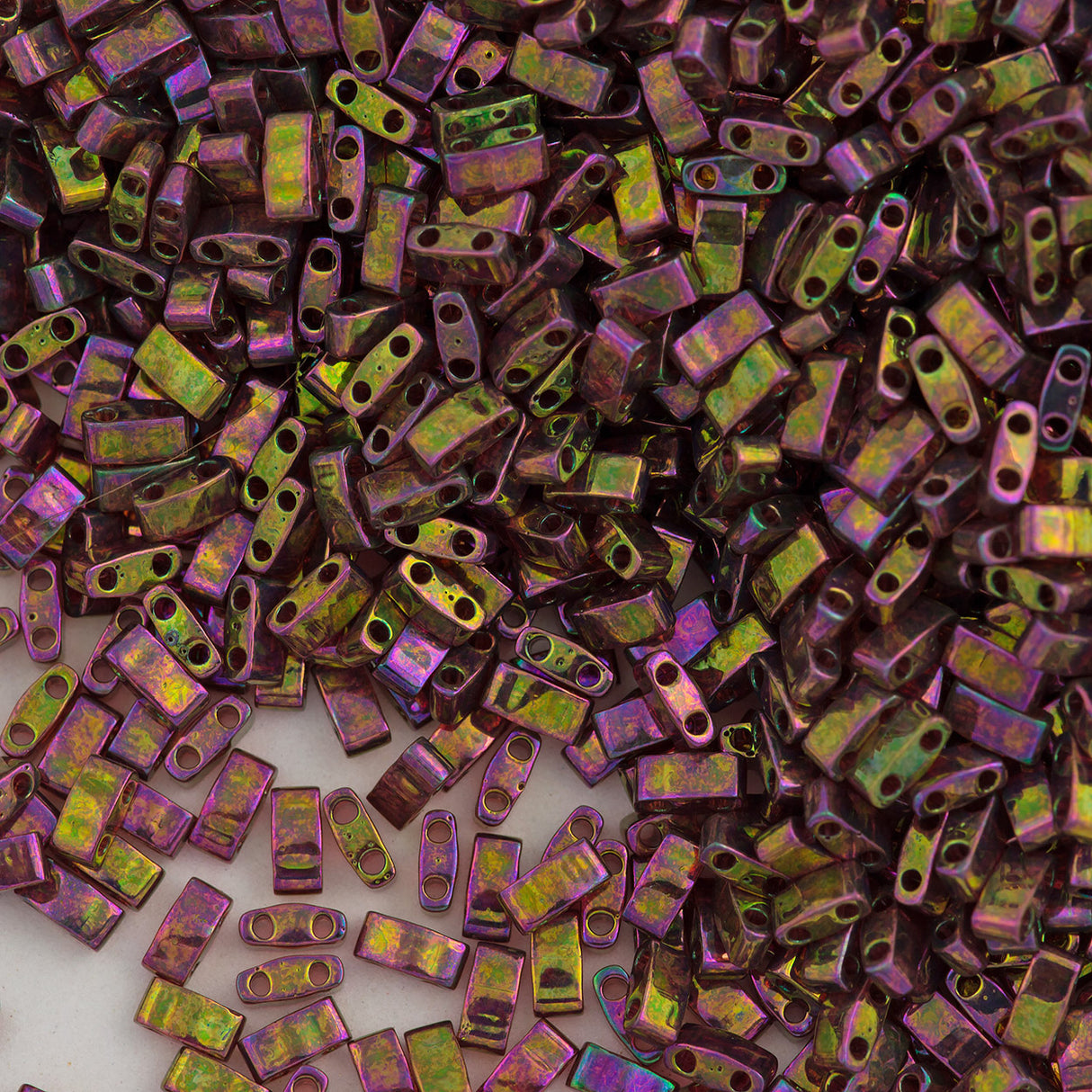 Miyuki Half Tila Seed Bead Rose Gold Luster 7.5g Tube (301)