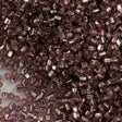 Miyuki Triangle Seed Bead 8/0 Silver Lined Smoky Amethyst 15g (1804)