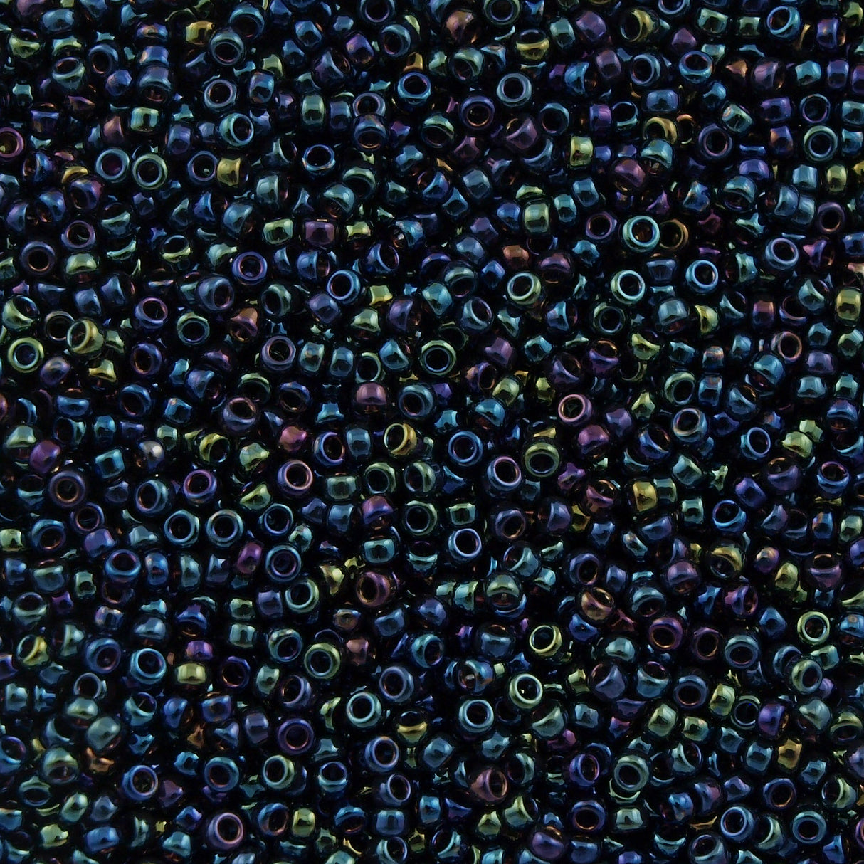 Miyuki Round Seed Bead 15/0 Metallic Blue 2-inch Tube (452)