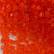 Miyuki 3mm Cube Seed Bead Transparent Orange 15g (138)