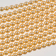 100 Czech 4mm Round Vanilla Glass Pearl Coat Beads