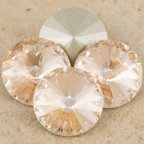 Four TRUE CRYSTAL 12mm Rivoli Silk (391)