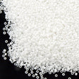 Toho Round Seed Bead 15/0 Matte Opaque White AB 2.5-inch Tube (761)