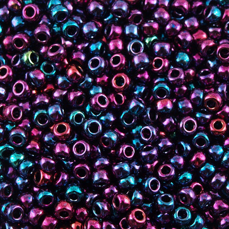 Toho Round Seed Bead 11/0 Higher Metallic Violet Iris 2.5-inch Tube (504)