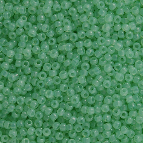 50g Toho Round Seed Beads 6/0 Transparent Ceylon Mint (156)