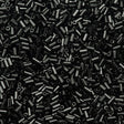 25g Toho 3mm Bugle Bead Opaque Black (49)