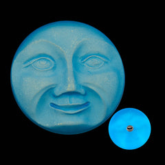 Czech 31mm Moon Face Button Medium Sky Blue Matte AB