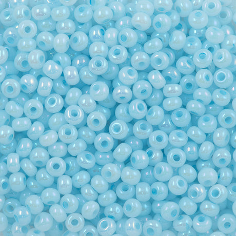 Czech Seed Bead 8/0 Blue Ceylon AB 50g (57534)
