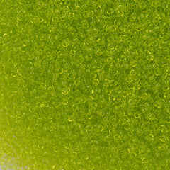 50g Miyuki Round Seed Bead 11/0 Transparent Lime (143)