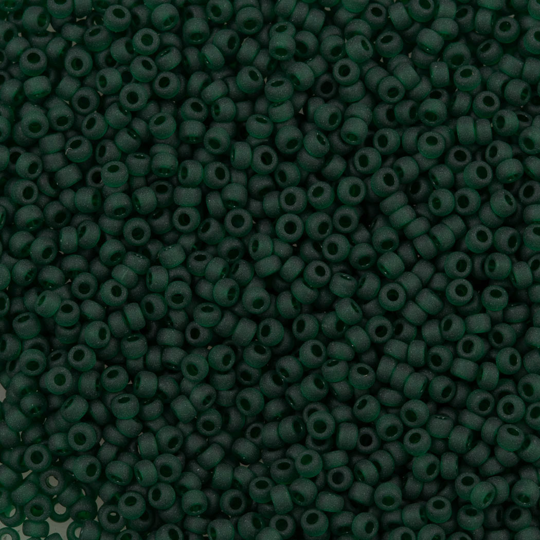 Miyuki Round Seed Bead 8/0 Transparent Matte Emerald 25g (156F)