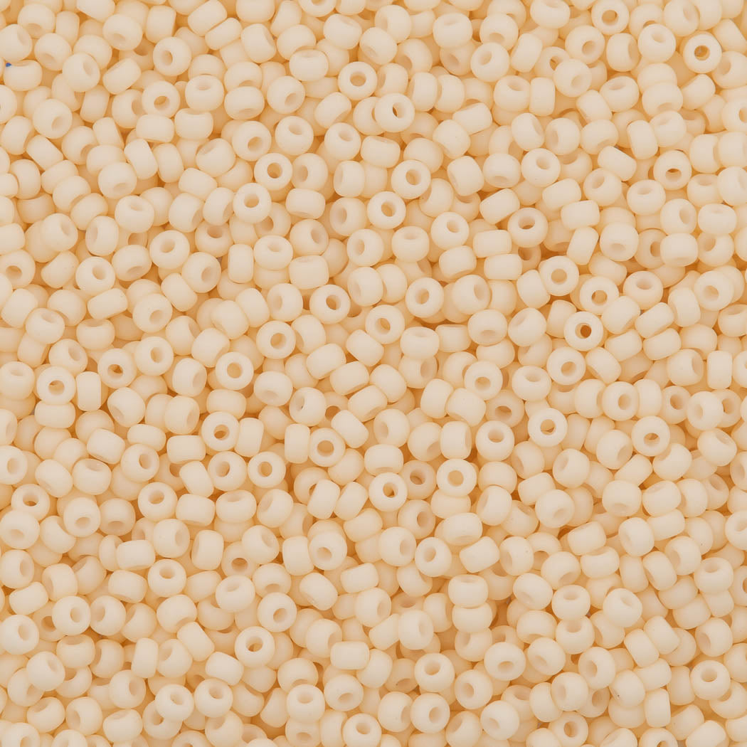 Miyuki Round Seed Bead 11/0 Opaque Matte Dark Cream (2022)