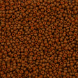 Miyuki Round Seed Bead 11/0 Opaque Matte Dyed Brown Orange (2043)