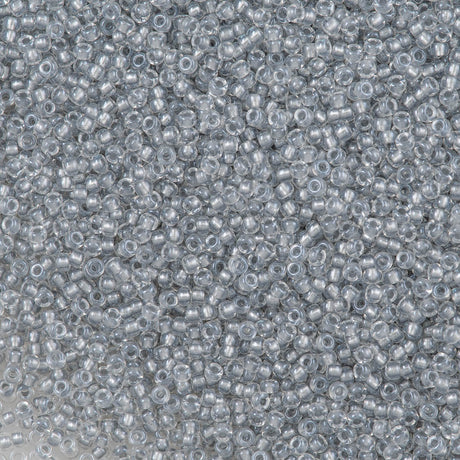 Miyuki Round Seed Bead 11/0 Inside Color Lined Pewter (242)