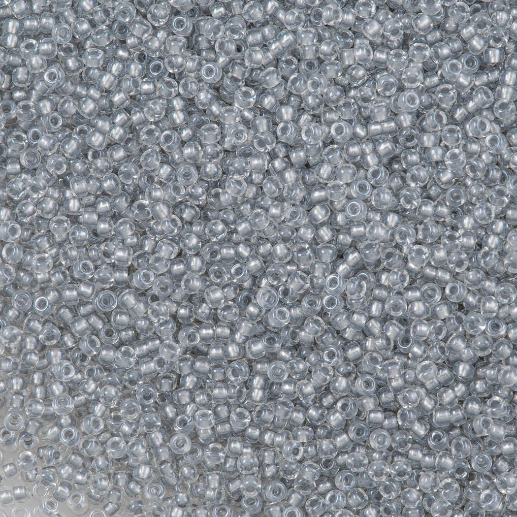 Miyuki Round Seed Bead 8/0 Inside Color Lined Pewter (242)