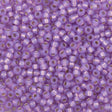 Miyuki Round Seed Bead 8/0 Ceylon Silver Lined Dyed Violet (574)