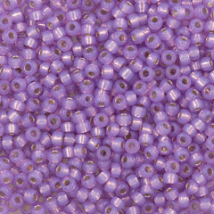 Miyuki Round Seed Bead 8/0 Ceylon Silver Lined Dyed Violet 22g Tube (574)