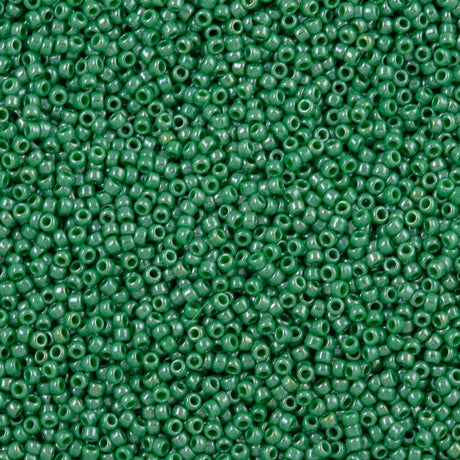 50g Toho Round Seed Bead 11/0 Opaque Shamrock Luster (130D)