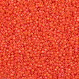 50g Toho Round Seed Bead 11/0 Opaque Coral AB (410)