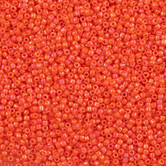 50g Toho Round Seed Bead 11/0 Opaque Coral AB (410)