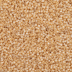 Miyuki Delica Seed Bead 11/0 Opaque Light Butter Rum Luster 2-inch Tube DB1561