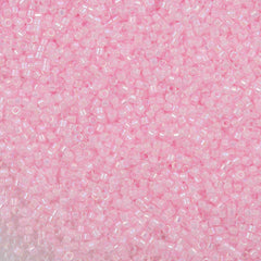 25g Miyuki Delica seed bead 11/0 Inside Dyed Color Pale Pink AB DB55