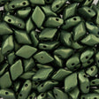 Gemduo Bead 8x5mm Gold Shine Dark Olive 2-Inch Tube (24103)