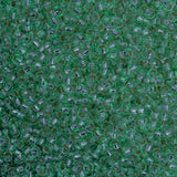 50g Toho Round Seed Bead 11/0 Glow In The Dark Silver Lined Crystal Glow Green (2700PFS)-glow