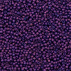 Toho Round Seed Bead 11/0 Metallic Purple 2.5-inch Tube (461)